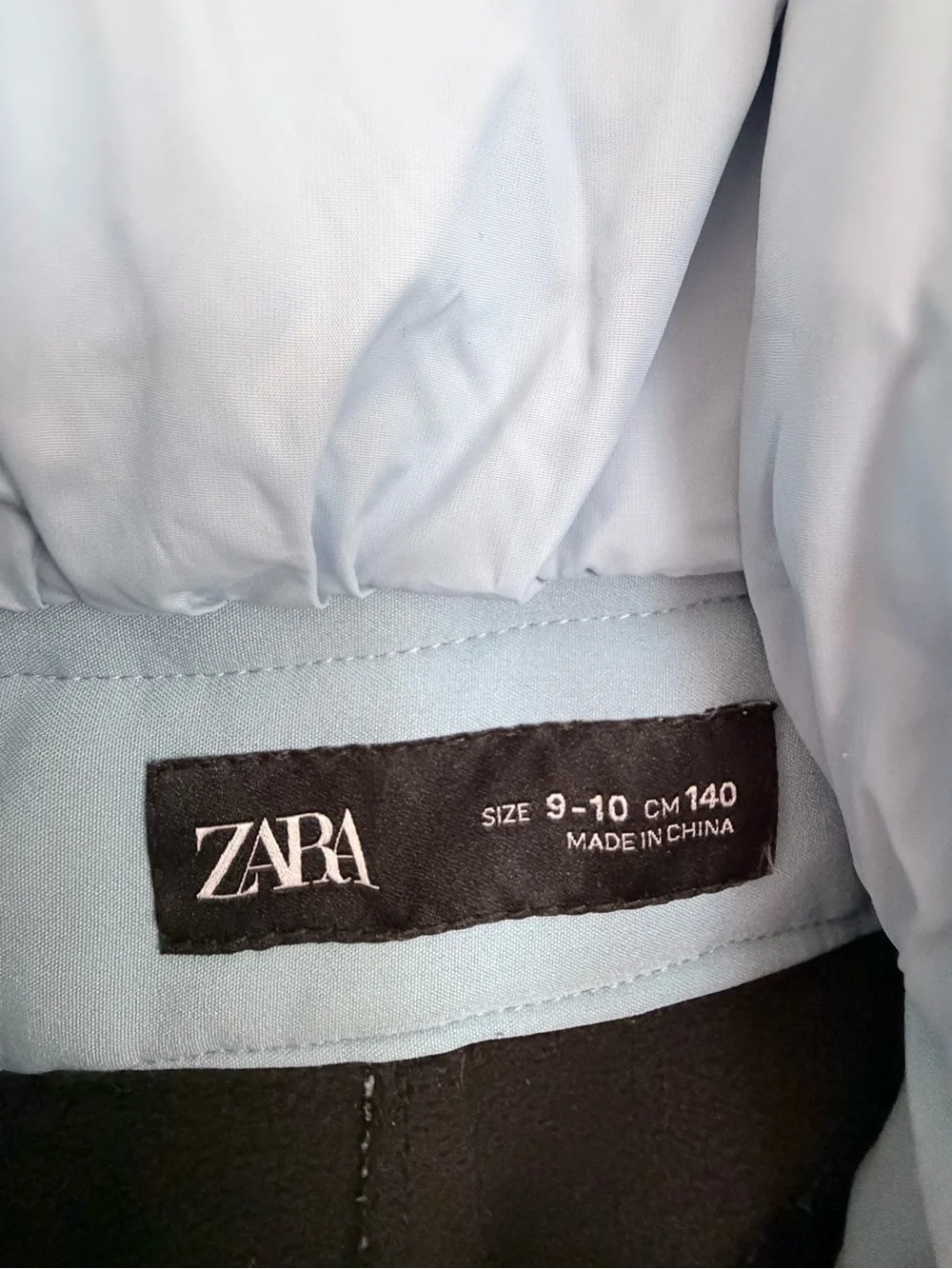 Zara Kids One-Piece Ski Suit Light Blue Size 9-10